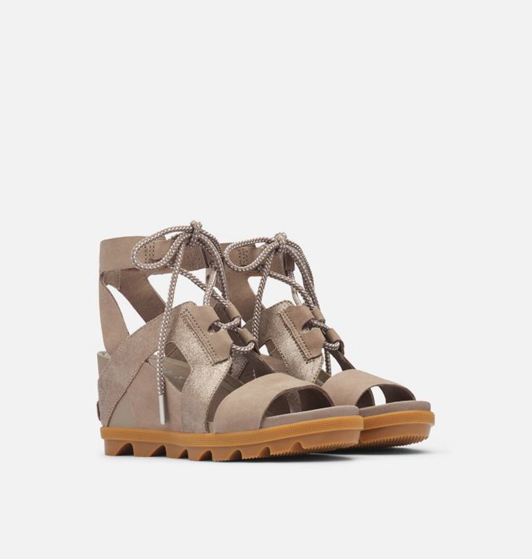 Sorel Kadın Joanie™ Ii Ankle Lace Wedge - Sandalet Kahverengi - 567-DNMQZS